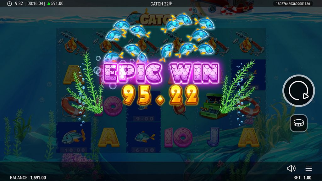 Catch 22 online slot epic win