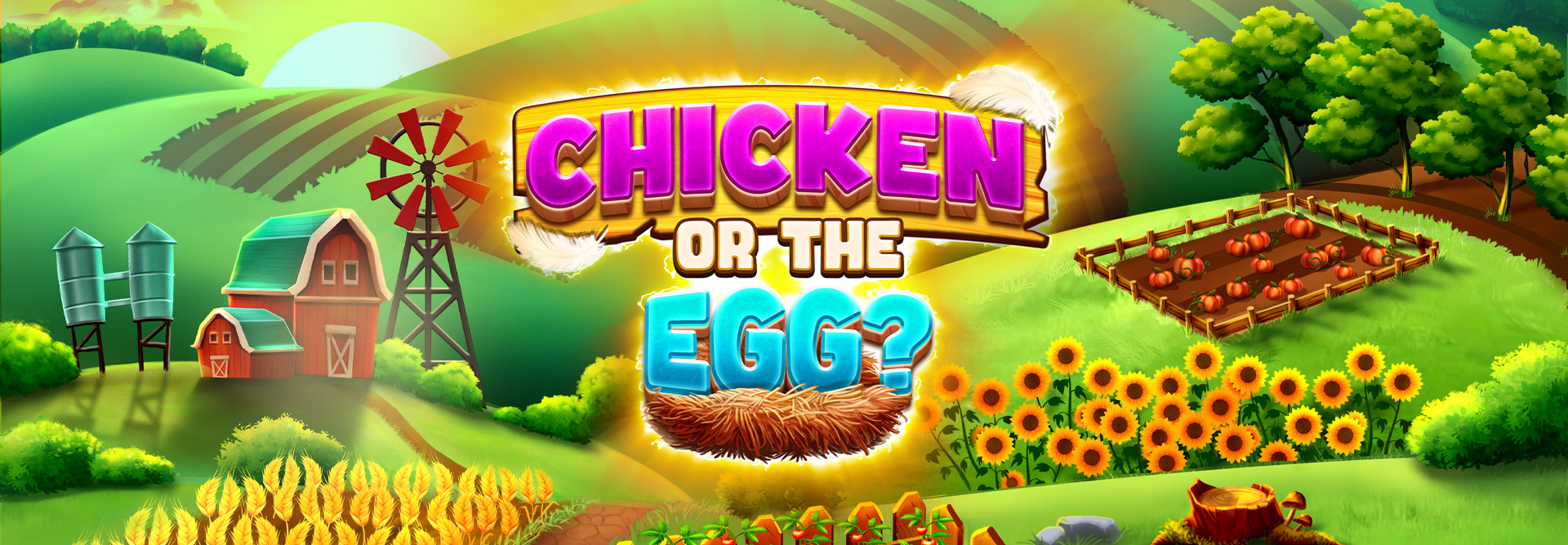 Chicken or the egg logo