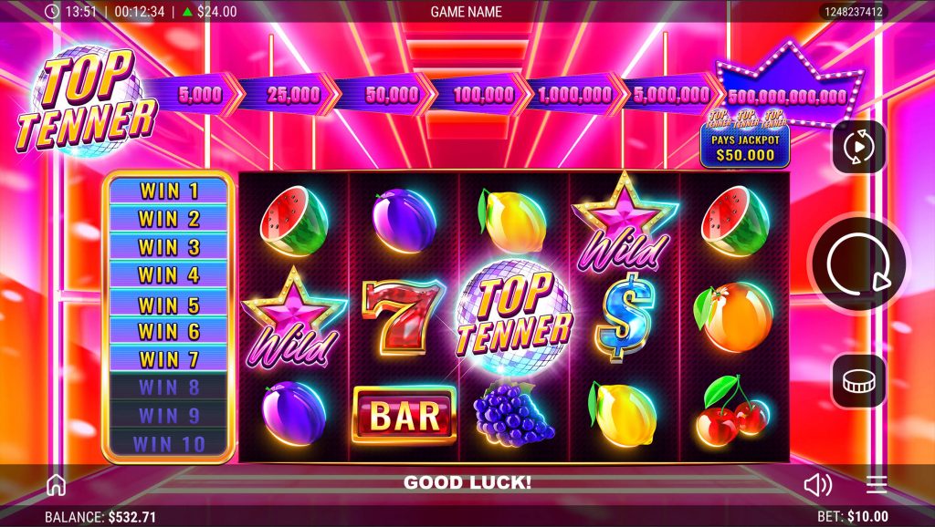 Top Tenner Online Slot