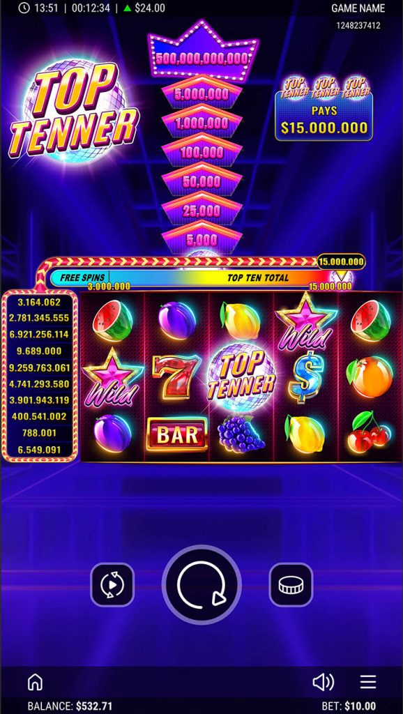 Top Tenner Online Slot