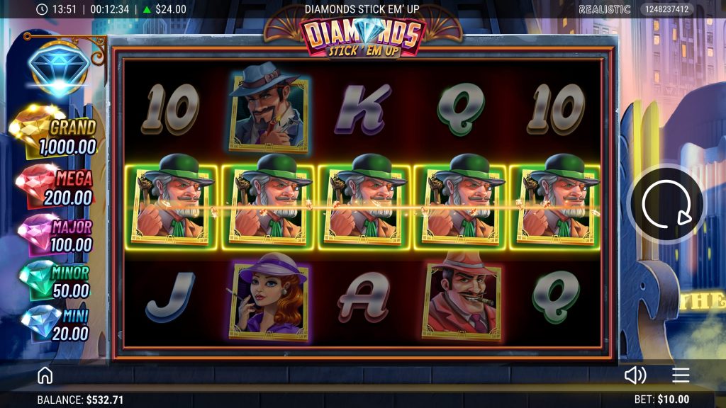 Diamonds Stick 'Em Up Online Slot