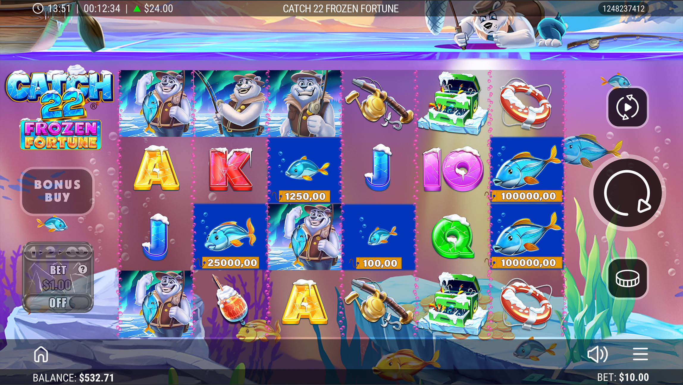 Catch22 - Frozen Fortune Online Slot