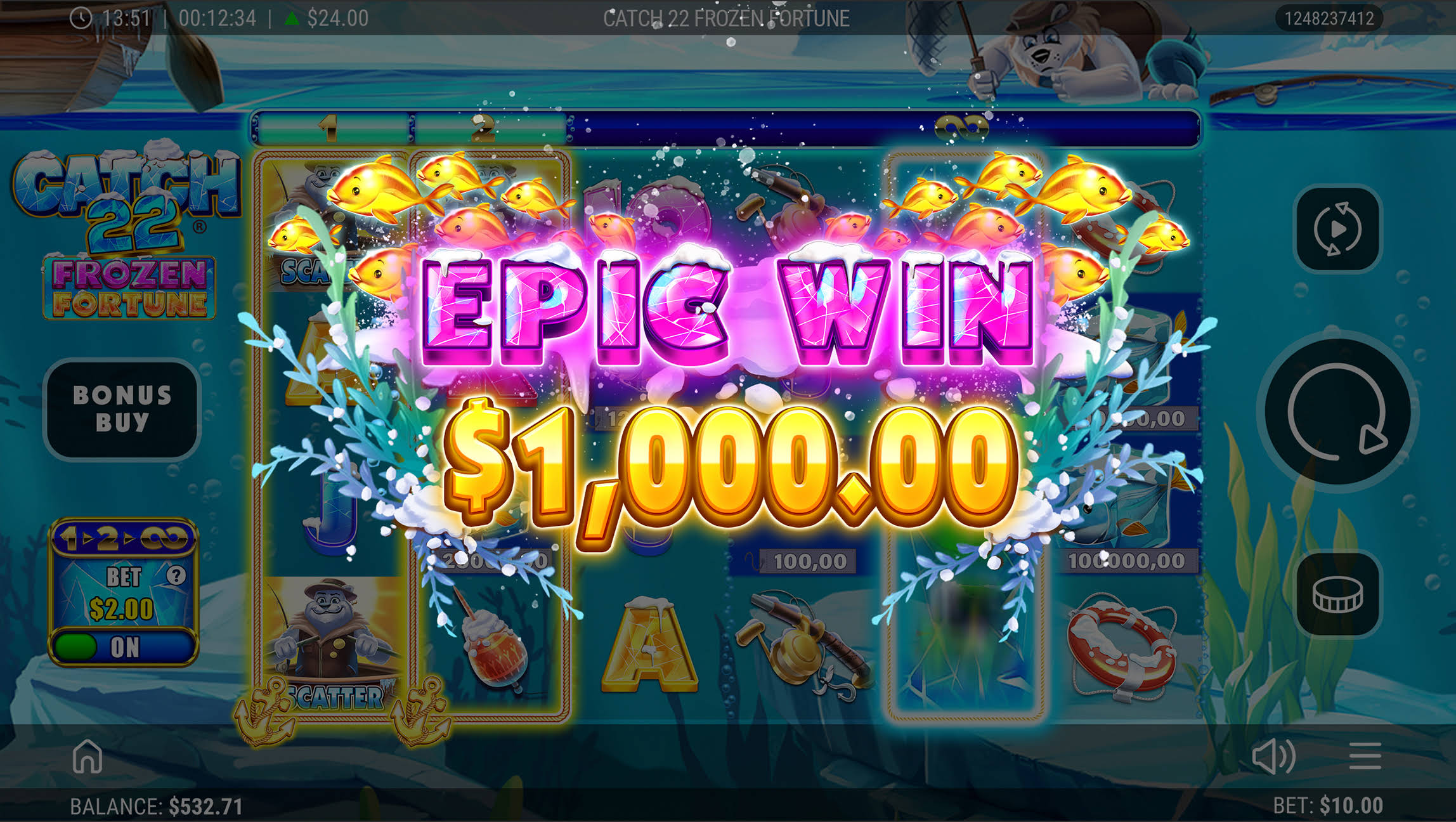 Catch22 - Frozen Fortune Online Slot